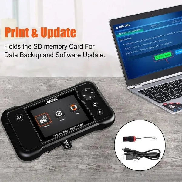 ANCEL FX2000 OBD2 Car Diagnostic Scan Tool Machine - Engine/ABS/SRS/Transmission Automotive OBDII Scanner Vehicle Code Reader 10 Function