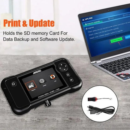 ANCEL FX2000 OBD2 Car Diagnostic Scan Tool Machine - Engine/ABS/SRS/Transmission Automotive OBDII Scanner Vehicle Code Reader 10 Function