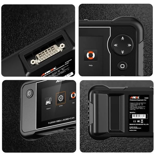 ANCEL FX2000 OBD2 Car Diagnostic Scan Tool Machine - Engine/ABS/SRS/Transmission Automotive OBDII Scanner Vehicle Code Reader 10 Function