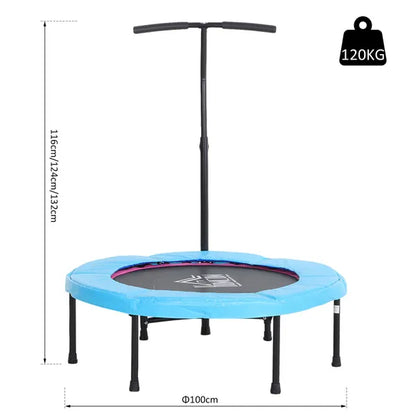 Trampoline Rebounder Adjustable Jumper, 40" Blue
