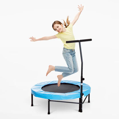 Trampoline Rebounder Adjustable Jumper, 40" Blue