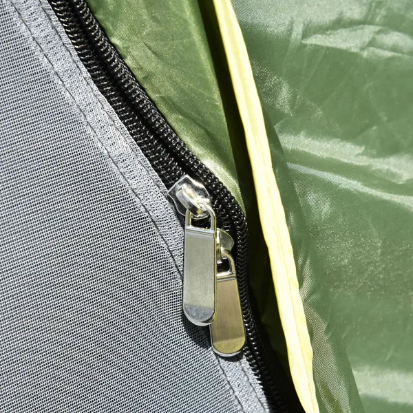 Outsunny 3 Man Pop Up Garden Tent Camping Gazebo 210W x 210L x 140H Cm  Dark Green