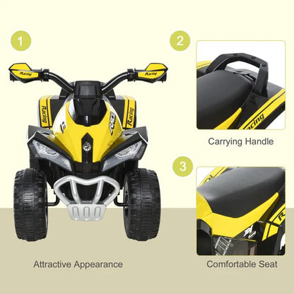 Outdoor Toddler Kids Ride on Car Walker Foot to Floor Slider With Music Lights NO POWER Manual for 18 - 36 Months Yellow