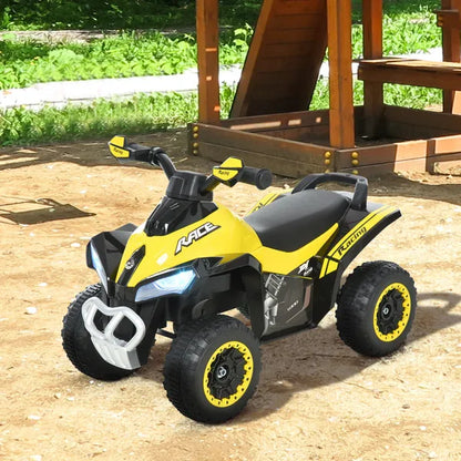 Outdoor Toddler Kids Ride on Car Walker Foot to Floor Slider With Music Lights NO POWER Manual for 18 - 36 Months Yellow