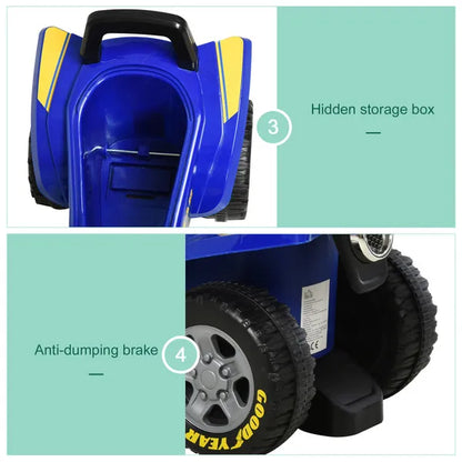 Toddlers Sound Effect Pp Quad Bike Walker Yellow/Blue