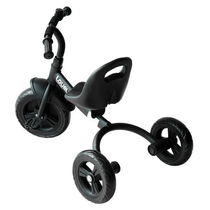 Ride on Tricycle 3 Wheels Plastic Pedal Trike For Kids Over 18 Months , Black