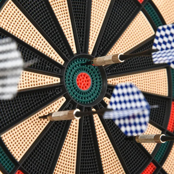 Plastic Electronic Dartboard With 6 Darts Game Black
