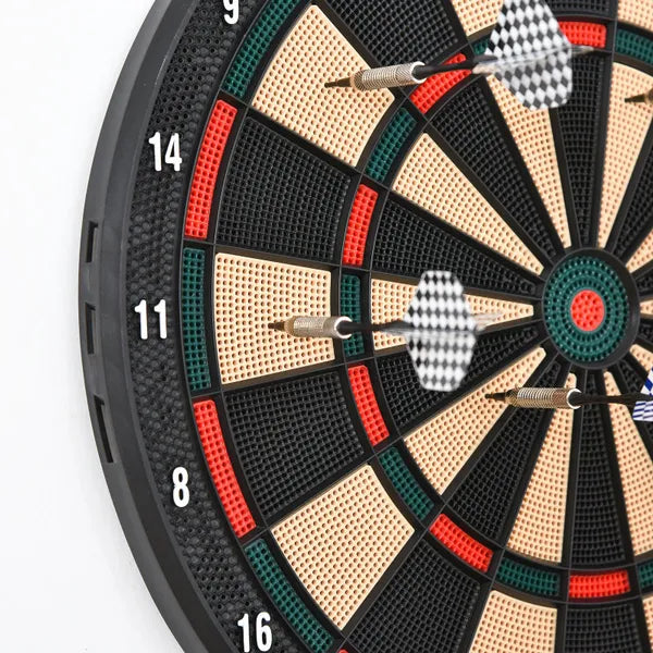 Plastic Electronic Dartboard With 6 Darts Game Black