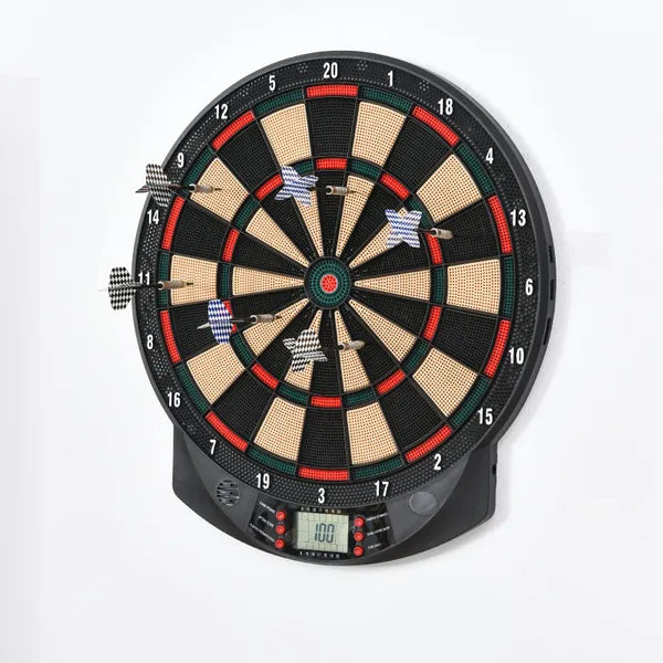 Plastic Electronic Dartboard With 6 Darts Game Black