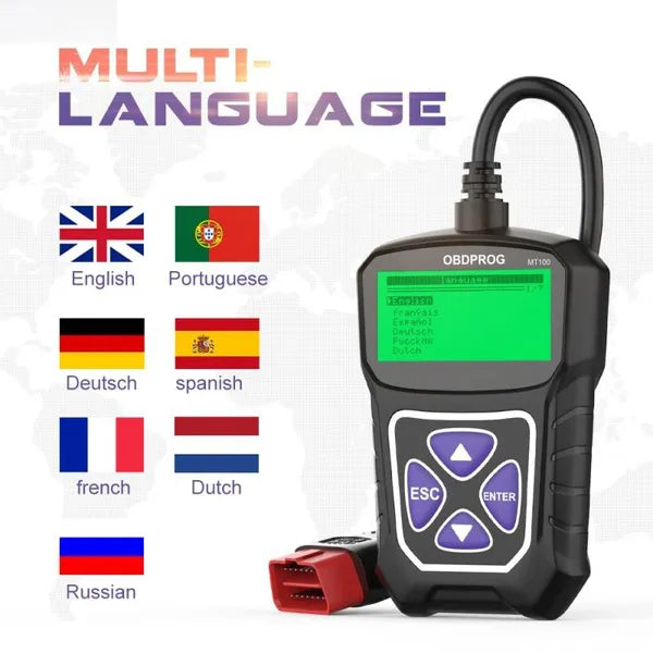 OBDPROG MT100 OBD2 Automotive Scanner For Car Code Reader Scanner Tools Auto OBD 2 Diagnostic Tool