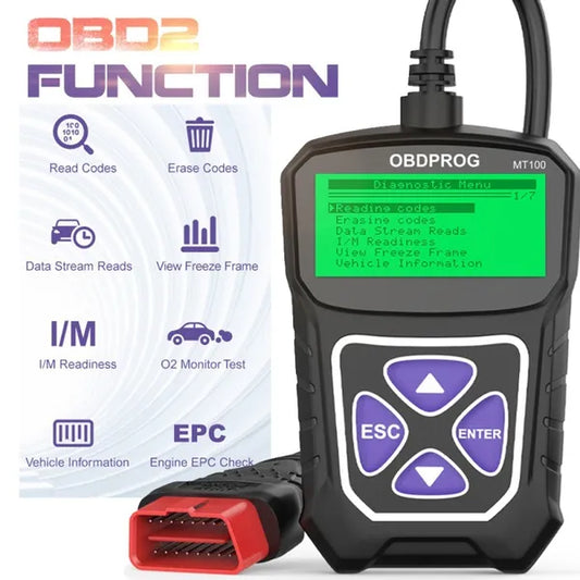 OBDPROG MT100 OBD2 Automotive Scanner For Car Code Reader Scanner Tools Auto OBD 2 Diagnostic Tool