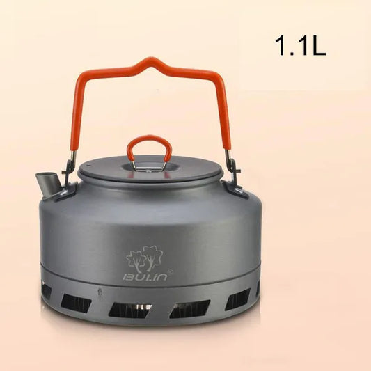Portable Ultralight Outdoor Camping Tableware Hiking Collector Heat Ring Water Kettle Teapot Coffee Pot