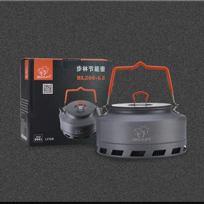 Portable Ultralight Outdoor Camping Tableware Hiking Collector Heat Ring Water Kettle Teapot Coffee Pot