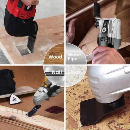 Pack Of 20 or 50 34mm Carbon Steel Coarse Multitool Cutter Saw Blades Bi-Metal Straight Wood Mix Oscillating Power Tool Kit