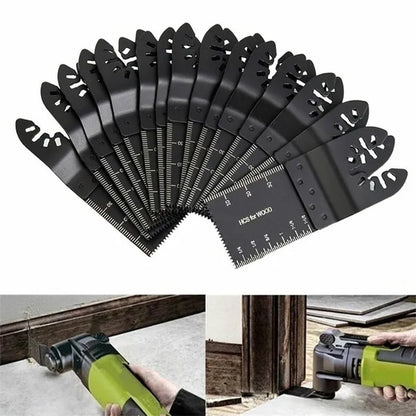 Pack Of 20 or 50 34mm Carbon Steel Coarse Multitool Cutter Saw Blades Bi-Metal Straight Wood Mix Oscillating Power Tool Kit