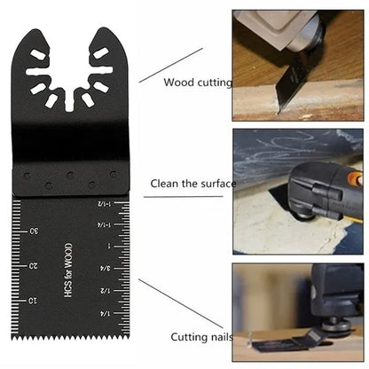 Pack Of 20 or 50 34mm Carbon Steel Coarse Multitool Cutter Saw Blades Bi-Metal Straight Wood Mix Oscillating Power Tool Kit