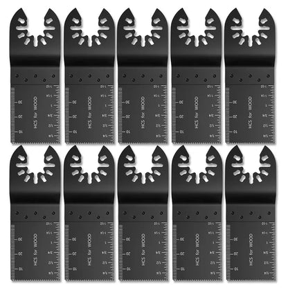 Pack Of 20 or 50 34mm Carbon Steel Coarse Multitool Cutter Saw Blades Bi-Metal Straight Wood Mix Oscillating Power Tool Kit