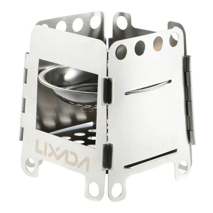 Lixada Portable Stainless Steel Lightweight Wood Stove Outdoor Cooking Picnic Camping Backpacking Burner
