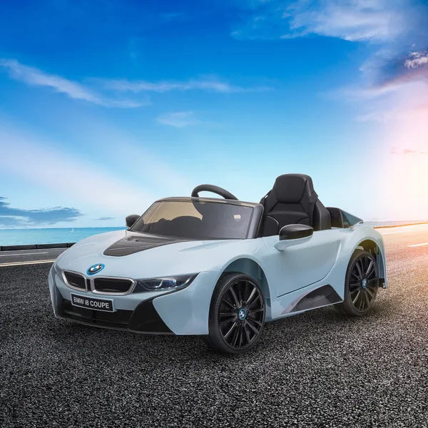 Electric Kids Ride On Car 6V Battery Powered Toy With Remote Control Blue BMW I8 Coupe