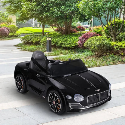 Kids Bentley Electric Ride on Car With LED Lights, Music & Parental Remote Control - Black