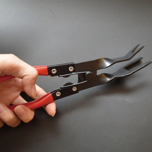 Car Trim Clip Removal Pliers | Door Panel Bumper Lining Removal | Spring Loaded | Anti-Slip Rubber Handle | Auto Repair Tool