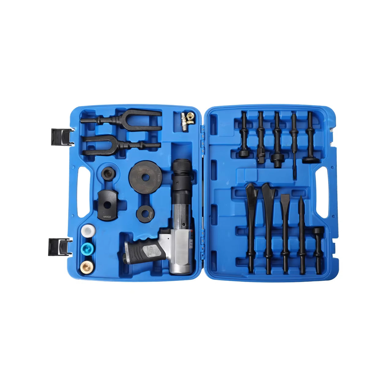 Ball Joint Disassembly Hammer Air Hammer Tool Set 16Pcs Pneumatic Hammer Kit for Motor Vehicles and Workshop Cars