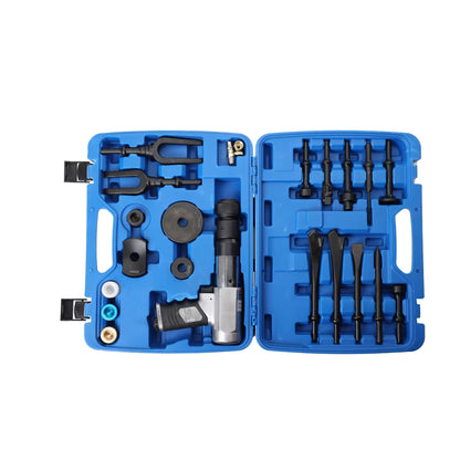 Ball Joint Disassembly Hammer Air Hammer Tool Set 16Pcs Pneumatic Hammer Kit for Motor Vehicles and Workshop Cars