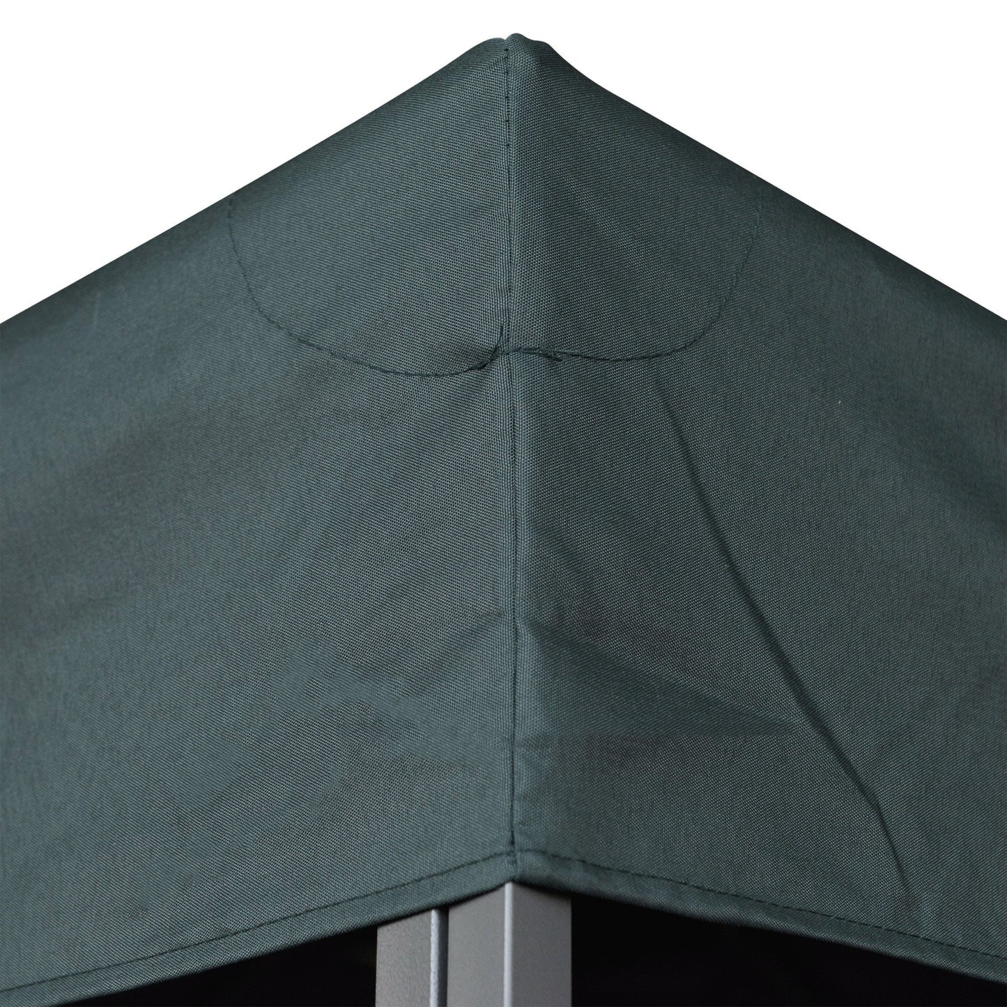 3x3m 2-Tier Gazebo Replacement Canopy Roof | 180g PA-Coated Polyester | UV & Rain Protection | 8 Grommet Drainage Holes | Hook & Loop Fasteners | Fits Outsunny 01-0153 Series Only | 300x300cm | Charcoal Grey