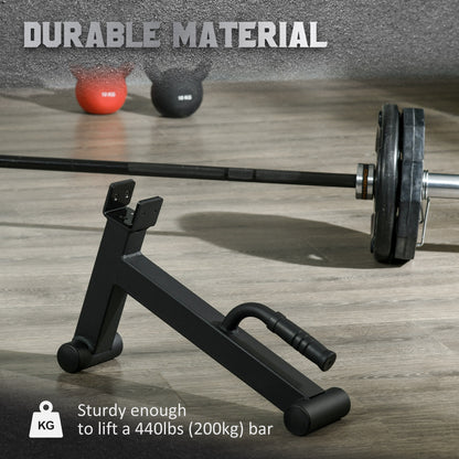 2 Piece Barbell Jack, Deadlift Jack Easy Loading and Unloading 400kg Barbell Plates, for Home Gym, Deadlifting Weight Training