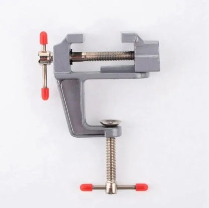 Mini Jeweler Table Clamp Small Hobby Bench Vice Work Bench Vise Bench Clamp Hobby Vise Clamp Small Table Clamp Mini Bench Vice Clamp for Small Work Crafts Woodworking and Metalworking