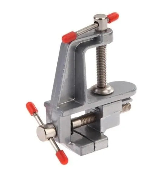 Mini Jeweler Table Clamp Small Hobby Bench Vice Work Bench Vise Bench Clamp Hobby Vise Clamp Small Table Clamp Mini Bench Vice Clamp for Small Work Crafts Woodworking and Metalworking