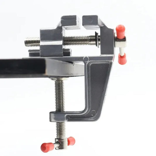 Mini Jeweler Table Clamp Small Hobby Bench Vice Work Bench Vise Bench Clamp Hobby Vise Clamp Small Table Clamp Mini Bench Vice Clamp for Small Work Crafts Woodworking and Metalworking