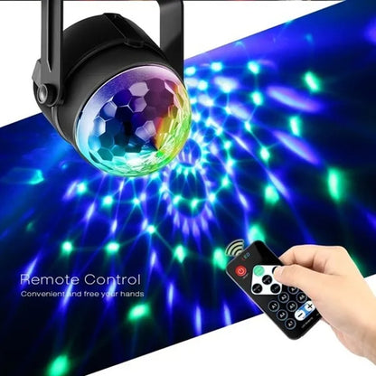 LED Party Lights Music Ball DJ Disco RGB KTV Bar Stage Light With Remote Controller