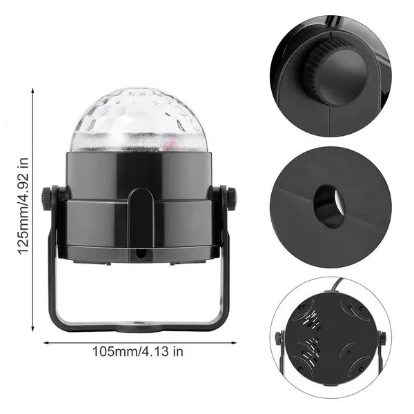 LED Party Lights Music Ball DJ Disco RGB KTV Bar Stage Light With Remote Controller