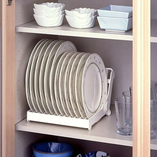 Practical Kitchen Folding Dish Rack Stand Holder Bowl Plate Organizer Storage Tray Shelf