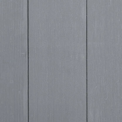 Wooden Garden Storage Shed Lockable Tool Cabinet Organizer W/ Storage Table, Double Door, 139 X 75 X 160 Cm, Grey