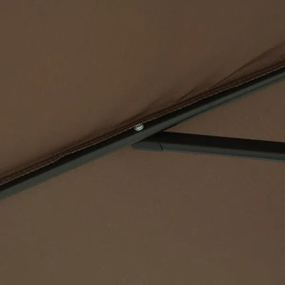 Outsunny The Sun Umbrella 9.84-ft Coffee Garden Patio Umbrella No-tilt