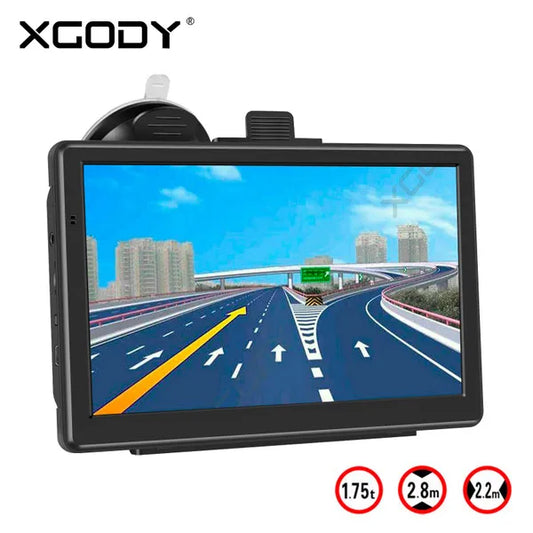 7" Inch Truck & Car GPS Navigation Sat Navi Europe Free Lifetime Maps
