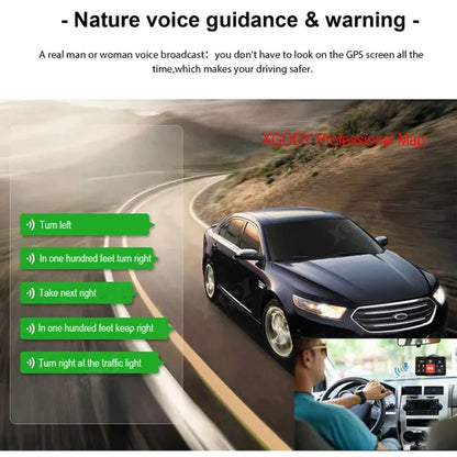 7" Inch Truck & Car GPS Navigation Sat Navi Europe Free Lifetime Maps