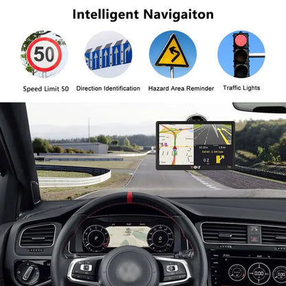 7" Inch Truck & Car GPS Navigation Sat Navi Europe Free Lifetime Maps