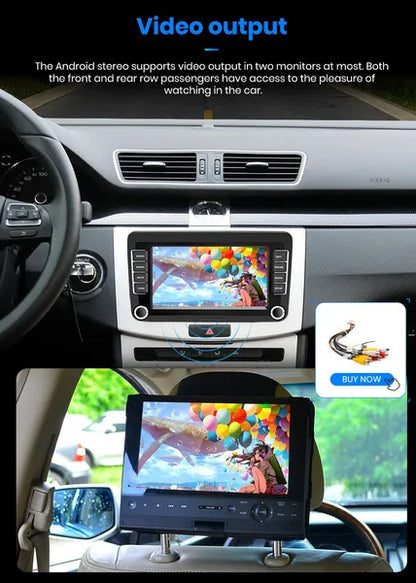 Android 9.1 2Din Android Car Radio GPS Autoradio with GPS WiFi FM AM For Volkswagen Golf/Passat SEAT Skoda Polo Car Stereo