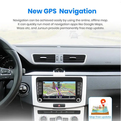 Android 9.1 2Din Android Car Radio GPS Autoradio with GPS WiFi FM AM For Volkswagen Golf/Passat SEAT Skoda Polo Car Stereo