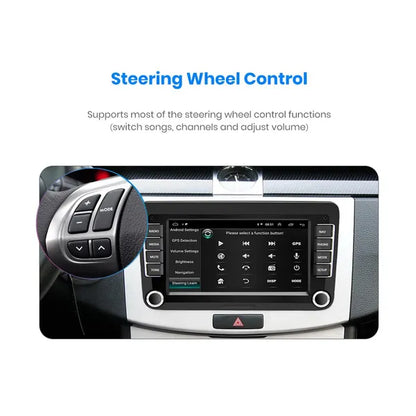 Android 9.1 2Din Android Car Radio GPS Autoradio with GPS WiFi FM AM For Volkswagen Golf/Passat SEAT Skoda Polo Car Stereo
