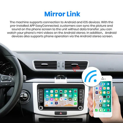 Android 9.1 2Din Android Car Radio GPS Autoradio with GPS WiFi FM AM For Volkswagen Golf/Passat SEAT Skoda Polo Car Stereo