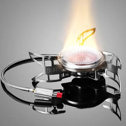 Bulin 1.5L Portable Outdoor Fast-Heating Pot Utensil Camping Traveling Tableware With Gas Stove for Cooking Hiking Picnic Set