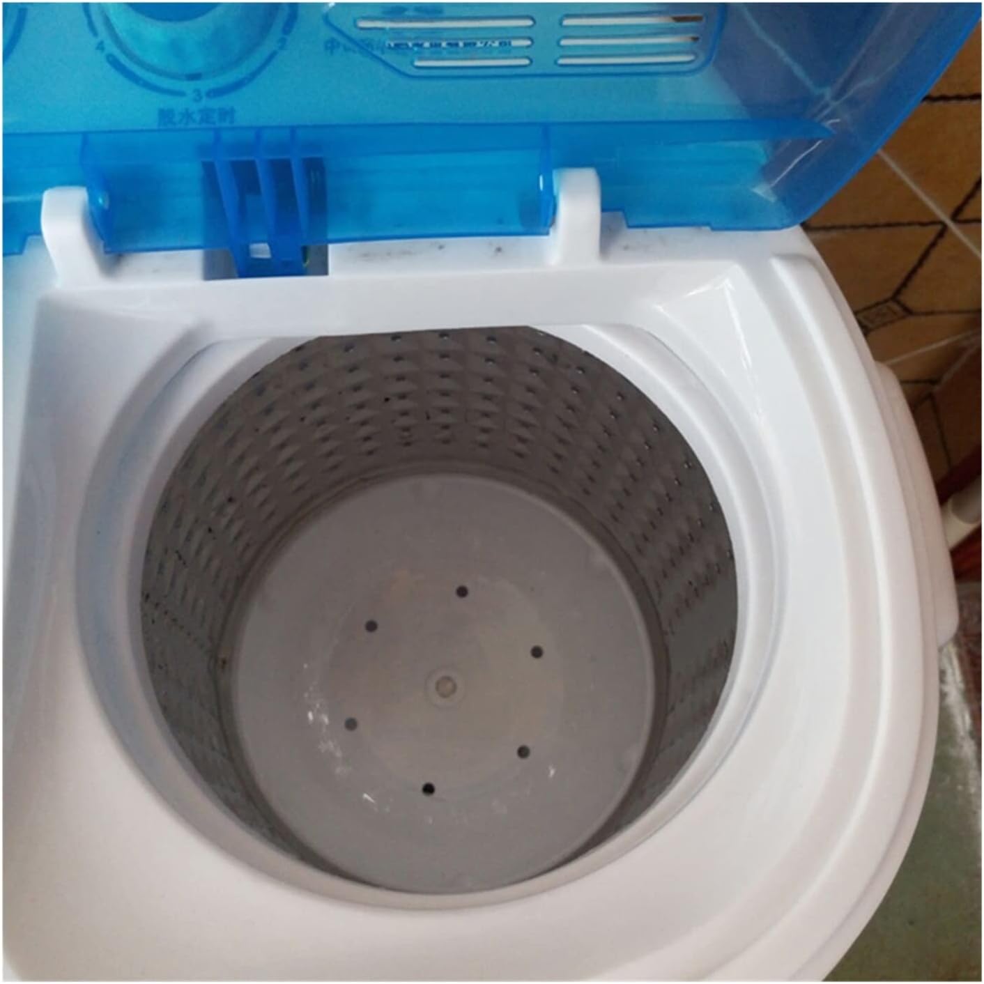 Portable Twin Tub Mini Washing Machine Small Semi-Automatic Double For Holiday Home Caravan Small Space