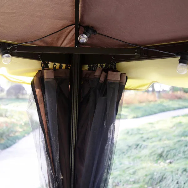 Outdoor 3 X 4m Garden Metal Gazebo Marquee Patio Party Tent Canopy Shelter with Sidewalls Pavilion