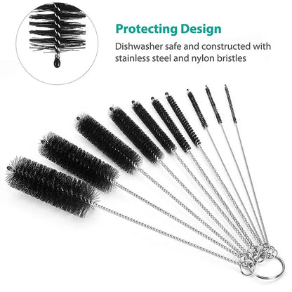 Multifunctional Portable Stainless Steel Household Bottle Pipe Brushes