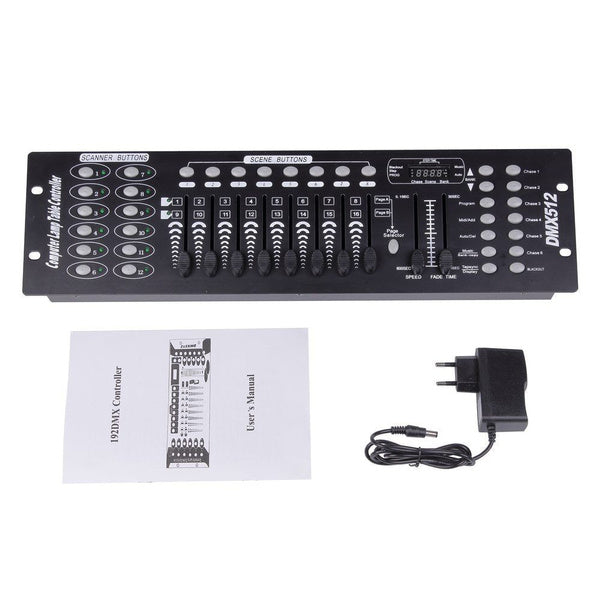 DMX512 192 Channel Operator Console Controller Disco Party for DJ Stage Lighting
