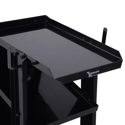 DURHAND Welding Cart for Tanks Gas Bottles, Welder Trolley Garage With Safety Chain and Wheels, Max Load 50kg, Black